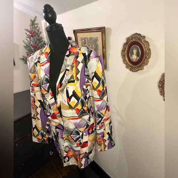 Vintage 80s blazer size medium - Picture 3 of 7